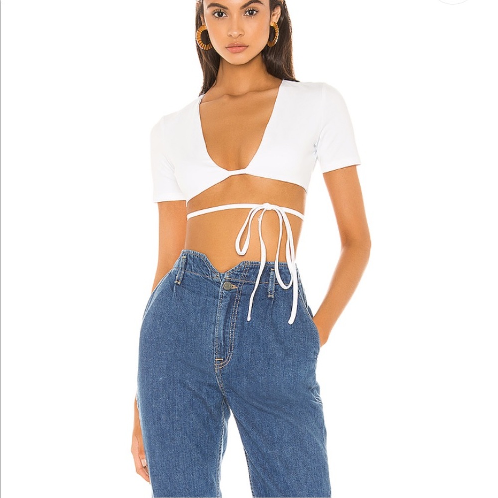 Tamicha Crop Top in White superdown